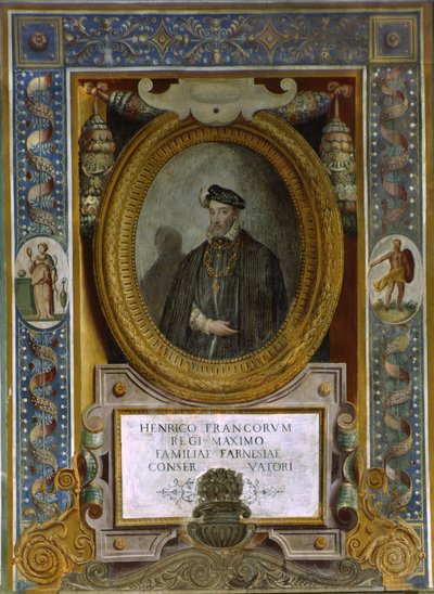 Portrait of Henry II of France by Taddeo Zuccari