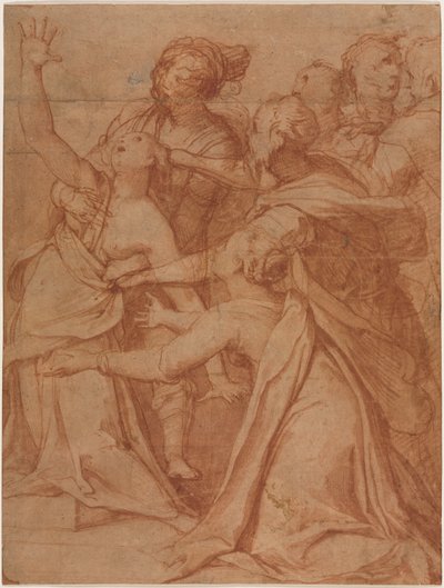 A Miracle of Saint Philip Benizzi: The Healing of a Demoniac Woman by Taddeo Zuccaro