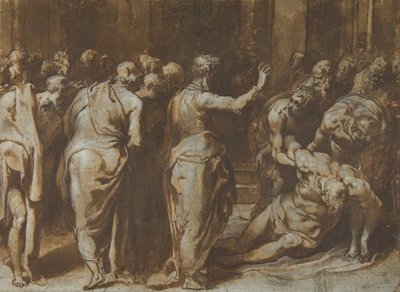 Saint Paul Restoring Eutychus to Life by Taddeo Zuccaro
