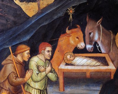 Adoration of the Magi (detail) by Taddeo di Bartolo