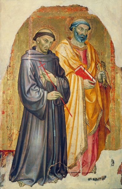 St Francis and St Peter by Taddeo di Bartolo