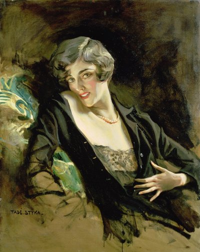 Portrait of a Young Woman by Tade Styka