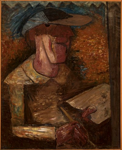 Self-Portrait with Palette by Tadeusz Makowski