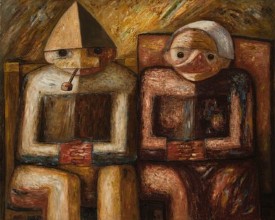 Old Man and Woman by Tadeusz Makowski