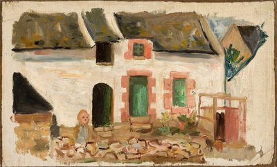 Child in Front of the House by Tadeusz Makowski