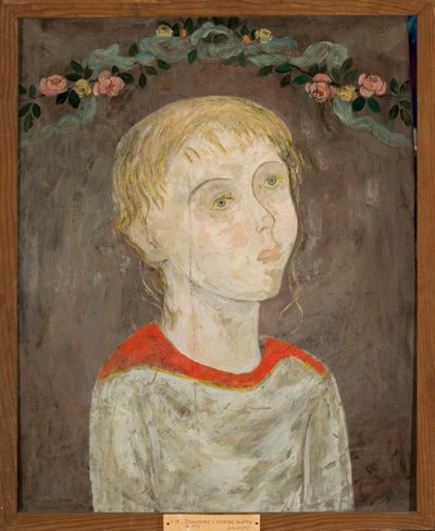 Girl with a Garland of Flowers by Tadeusz Makowski