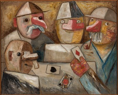 Card Game by Tadeusz Makowski