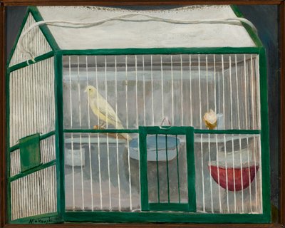 Cage with Canary by Tadeusz Makowski