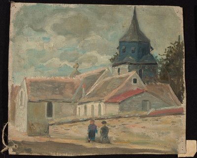 Village Church (Breuilpont) by Tadeusz Makowski