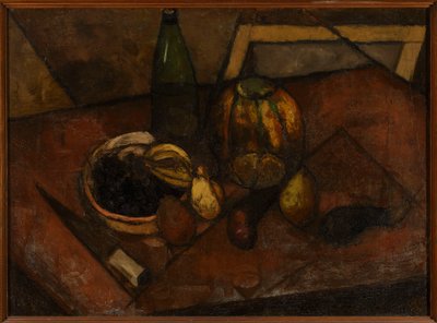 Still Life with Melon and Knife by Tadeusz Makowski