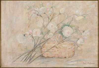 Roses with a Basket by Tadeusz Makowski