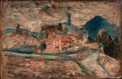 View of a Town in the Mountains (Le Puy) by Tadeusz Makowski