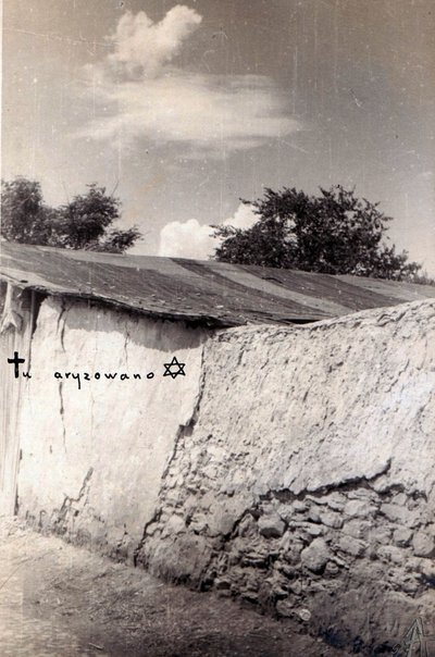 Jedrzejow. Cemetery Wall on Kielecka Street. Site of Numerous Executions of Poles and Jews During the German Occupation by Tadeusz Przypkowski