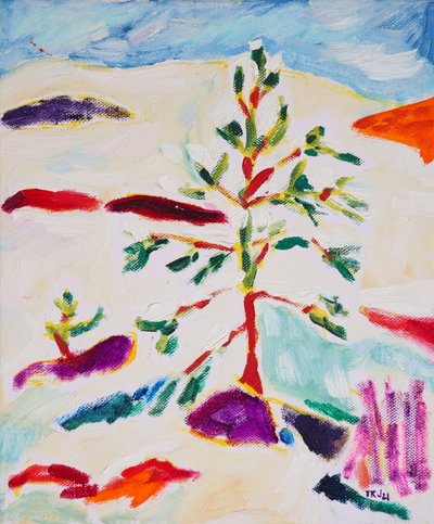 Colorful Winter Tree by Tamara Jare