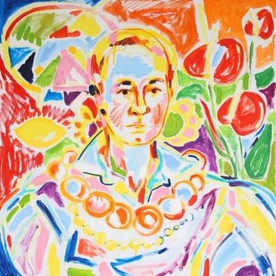 Vibrant Abstract Portrait by Tamara Jare