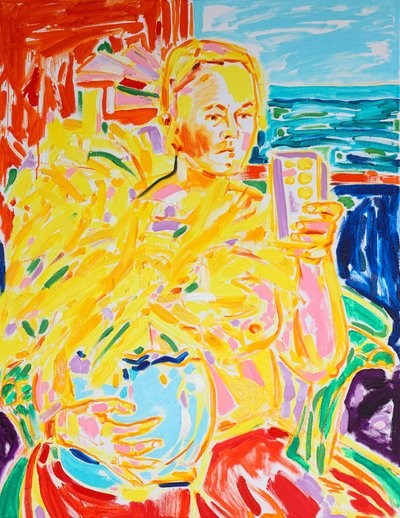 Vibrant Pregnant Portrait by Tamara Jare
