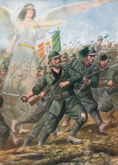 Battle of Piave River, 1918 by Tancredi Scarpelli