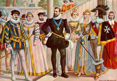 French Costumes of the 16th and 17th Centuries by Tancredi Scarpelli