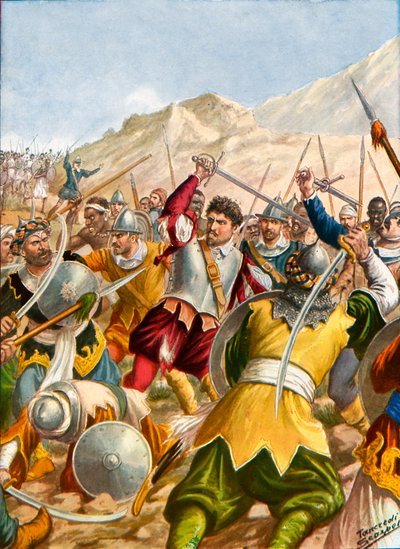 Heroism of the young Captain Christoforo de Gama by Tancredi Scarpelli