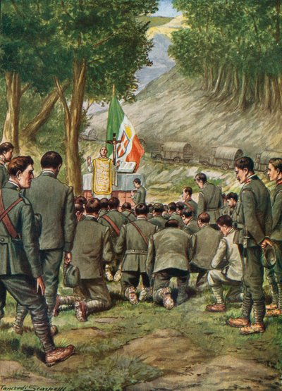 Mass in camp before the advance by Tancredi Scarpelli