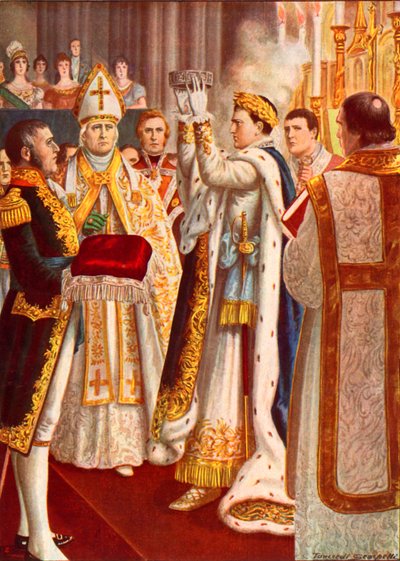 Napoleon Crowned King of Italy in Milan Cathedral by Tancredi Scarpelli