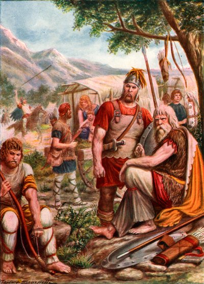 Ostrogoth Camp by Tancredi Scarpelli