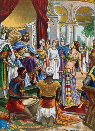 Roger II of Sicily Who Surrounded Himself with Oriental Splendour by Tancredi Scarpelli