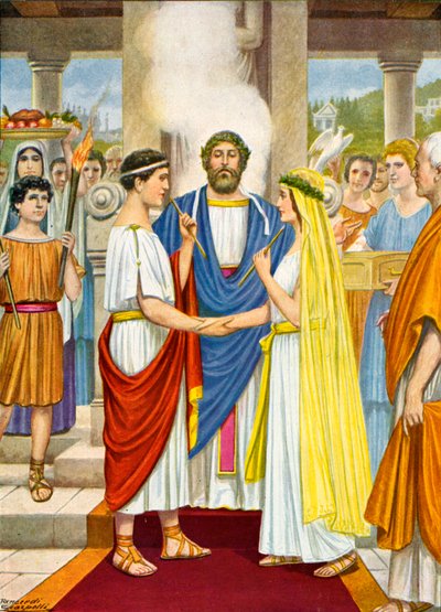 Roman Wedding at the Time of the Republic by Tancredi Scarpelli