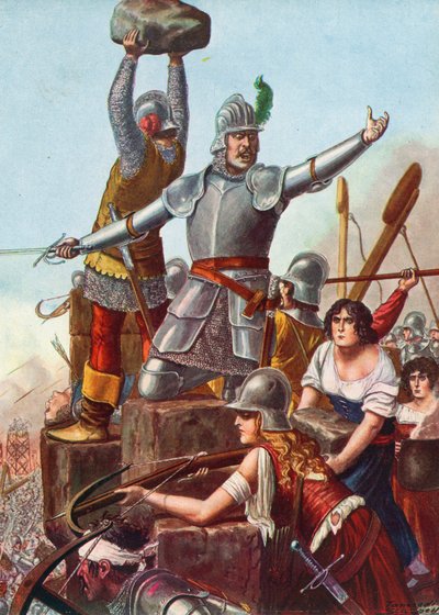 The Brescians under the Leadership of the Venetian Francesco Barbaro by Tancredi Scarpelli