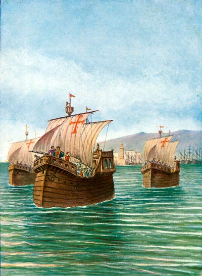The departure of Christopher Columbus