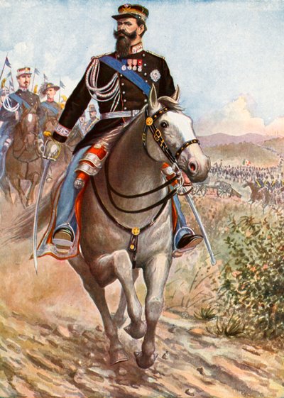 Victor Emmanuel reviews the troops for the Crimean War by Tancredi Scarpelli