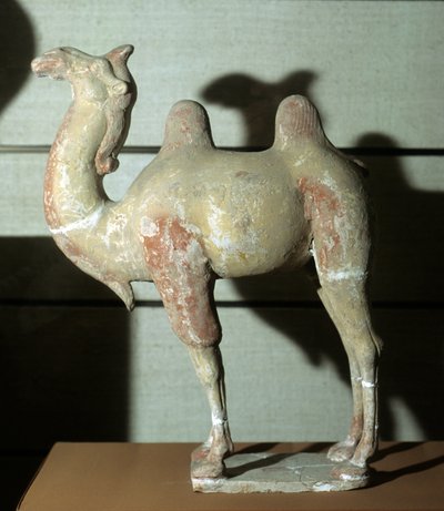 Colorful Camel, Funeral Object, 618-907 by Tang Dynasty Chinese School