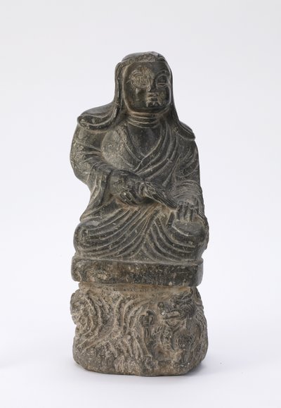 Small Statue of a Buddhist Priest by Tang Dynasty Chinese School