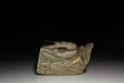 The Junkunc Jade Dragon Head by Tang Dynasty Chinese School
