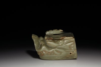 The Junkunc Jade Dragon Head by Tang Dynasty Chinese School