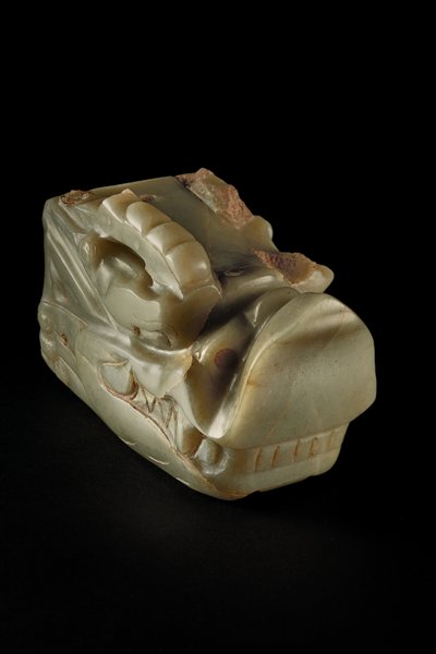 The Junkunc Jade Dragon Head by Tang Dynasty Chinese School