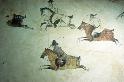 Tomb of Crown Prince Zhang, 2nd Year of Shenlong, Tang Dynasty by Tang Dynasty Chinese School