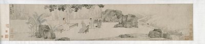 Tea Drinking Under the Wutong Tree, Ming dynasty by Yin Tang
