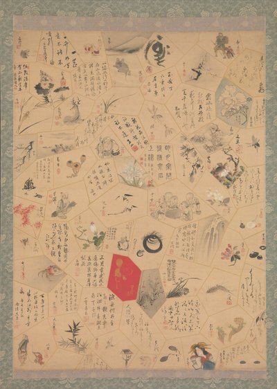 Miscellaneous Paintings and Calligraphy for the Third Year of the Bunsei Era, 1820 by Tani Buncho