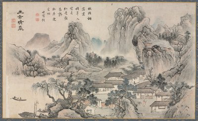 Views of Xiao and Xiang Rivers by Tani Buncho