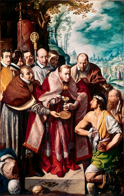Saint Charles Borromeo Communicating with the Sick by Tanzio da Varallo