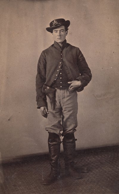 Union Cavalry Soldier with Pistol in Holster by Tappin