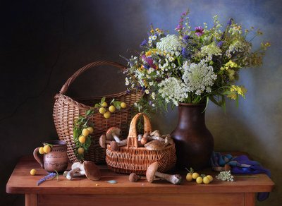 Autumn Harvest Still Life by Tatyana Skorokhod