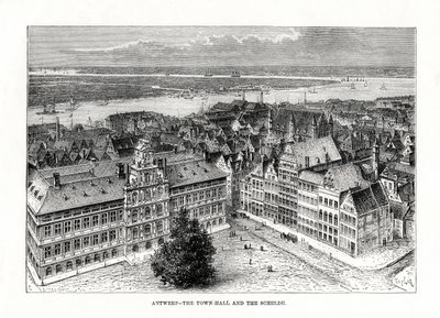Town Hall and River Schelde, Antwerp, Belgium by Taylor