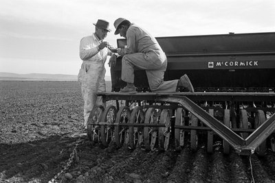 Family farmer Ed Ker at A.M. Ker Ranch is an agricultural homesteader growing alfalfa by Ted Spiegel
