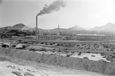 Overview of Phelps Dodge Smelter Douglas Arizona, smelting copper from Phelps Dodge by Ted Spiegel