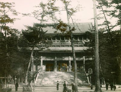Chion-in Buddhist Temple Gate, Higashiyama District, Kyoto, circa 1900 - 1915 by Teijiro Takagi