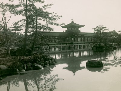 Heian-Jingu Shrine Gardens in Kyoto, circa 1900 - 1915 by Teijiro Takagi
