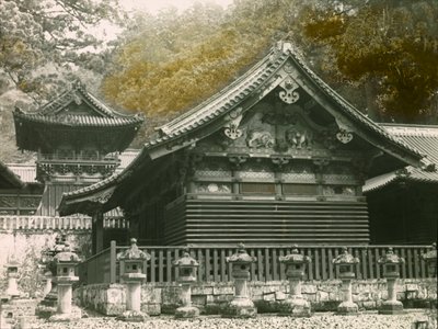 Part of the Tosho-Gu Temple Called Sanjinko in Nikko, circa 1900 - 1915 by Teijiro Takagi