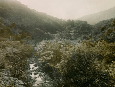 View of Miyanoshita Village in the Hakone Mountains, circa 1900 - 1915 by Teijiro Takagi